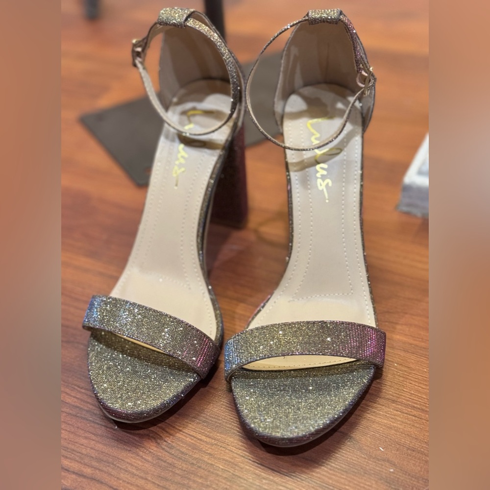 Lulu's Glittering Heels - Gold and Silver